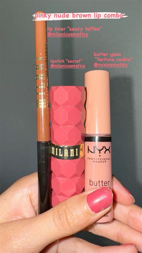 Pinky Nude Brown Lip Combo Lip Color Makeup Flawless Face Makeup Brown Skin Makeup
