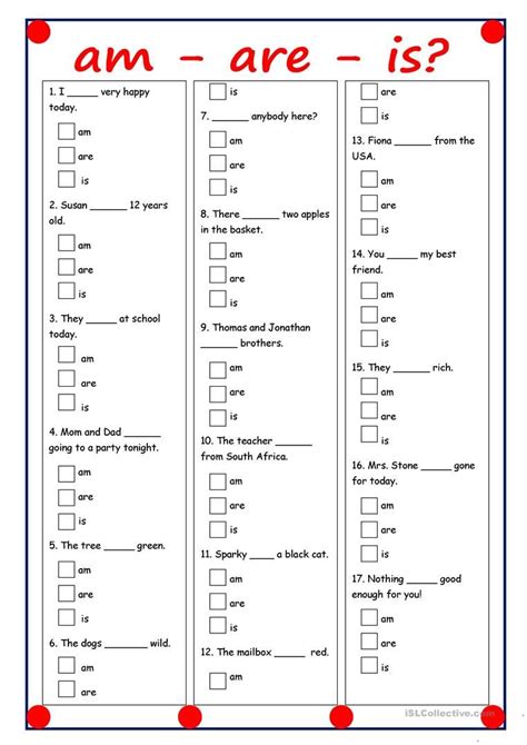 Live Worksheet Grammar Esl Beginners