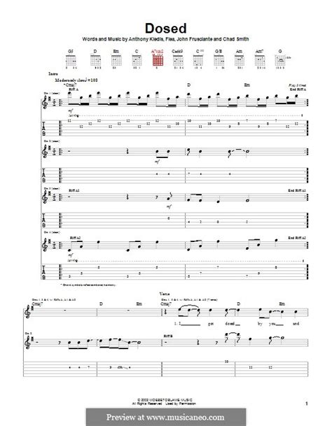 Dosed Red Hot Chili Peppers por A Kiedis J Frusciante em músicaNeo