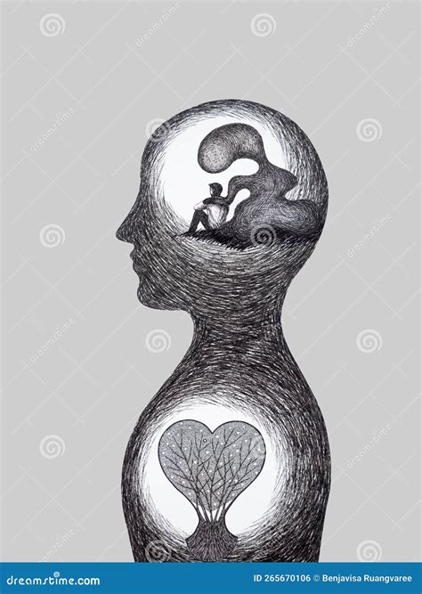 Contrast Mind People Different Human Spiritual Abstract Art Free Group