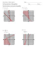 Systems Of Inequalities Kuta Software Infinite Algebra Name Solving