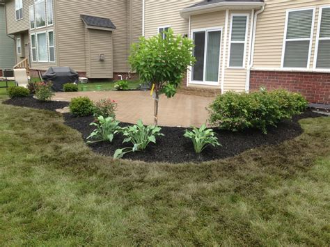 Flower Bed Around Brick Paver Patio For Extra Privacy Hydrangea Tree