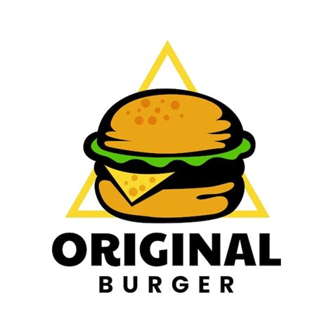 Premium Vector | Burger logo design template