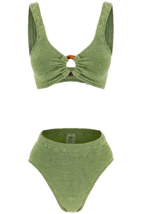 Hunza G Bikini Set Nadine In Green Lyst UK
