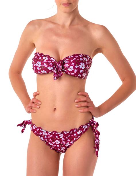 Bikini Fascia Frou Frou Con Slip O Brasiliana Fiocchi Cloe