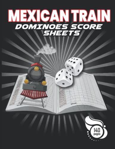 Mexican Train Dominoes Score Sheets Large Score Sheets For