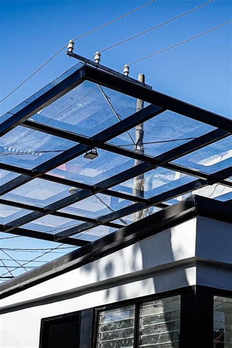 Solid Polycarbonate Roofing On Tubular Framing