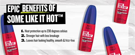 Bed Head By Tigi Some Like It Hot Heat Protection Spray For Hair Anti Frizz Hair Products