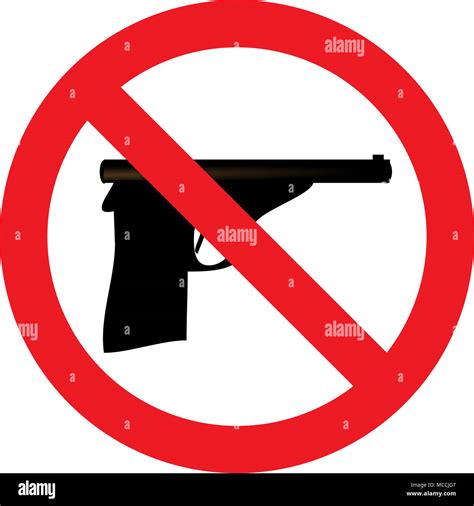 No Gun Allowed Sign Stock Photo Alamy