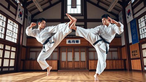 taekwondo  seni bela diri  menggabungkan kekuatan fisik
