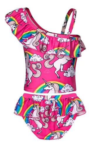 Traje Ba O Unicornio Bikini Ni A Playa Nadar Vacaciones Pcs En Venta En Estado De M Xico Por
