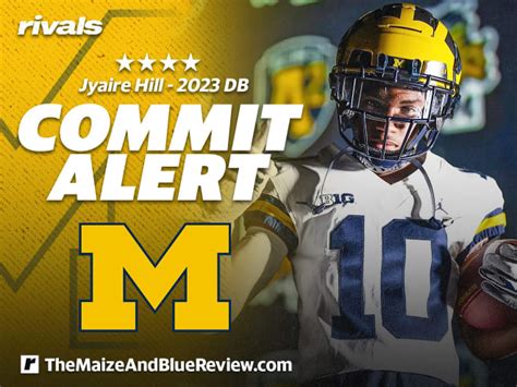 2023 four-star defensive back Jyaire Hill commits to Michigan - Maize&BlueReview: Michigan ...