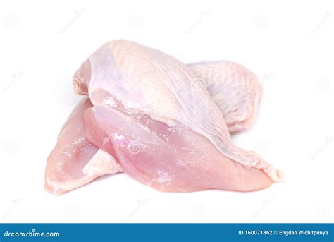 Poitrine De Poulet Isol E Sur Fond Blanc Viande De Poulet Cru Non