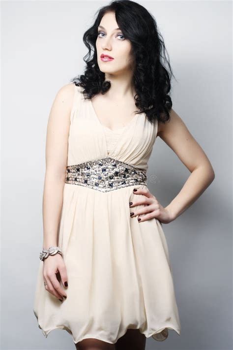 Fashion Lady Stock Image Image Of Face Elegant Brunette 32875303