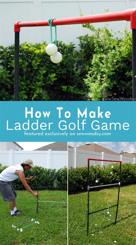 How To Make Your Own Ladder Golf Game Sew Woodsy