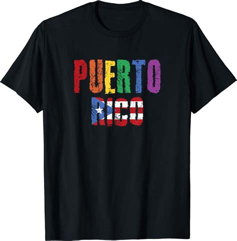 Puerto Rico Flag Lesbian Gay Pride Rainbow Lgbt Boricua T Shirt Walmart