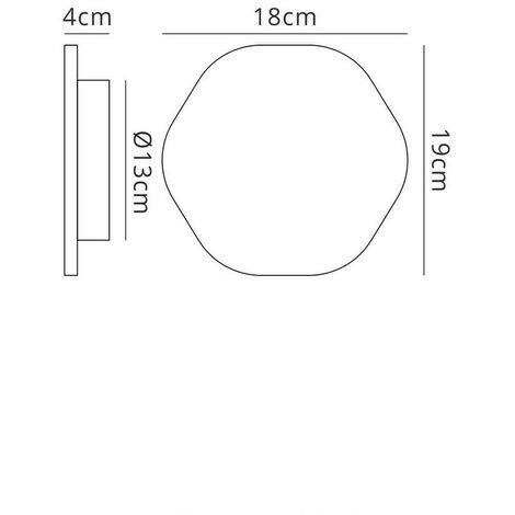 Inspired Mantra Fusion Bora Bora Wandleuchte 19 2 Cm Sechseck 12W