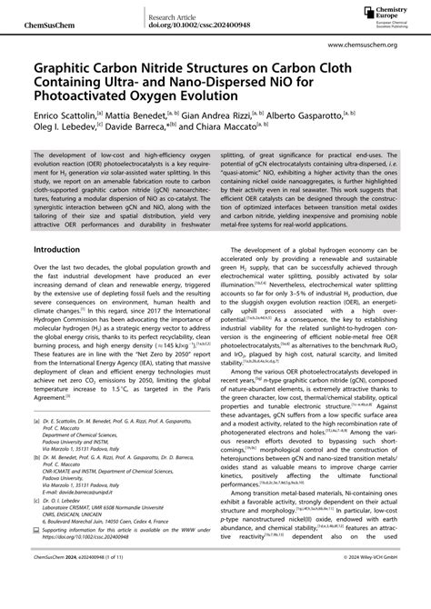 Graphitic Carbon Nitride Structures On Carbon Cloth Containing Ultra