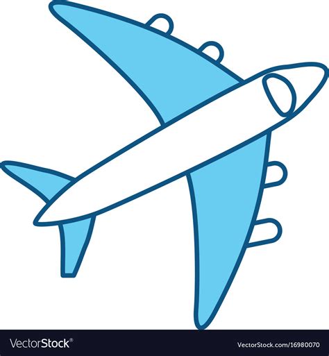 airplane jet isolated royalty  vector image