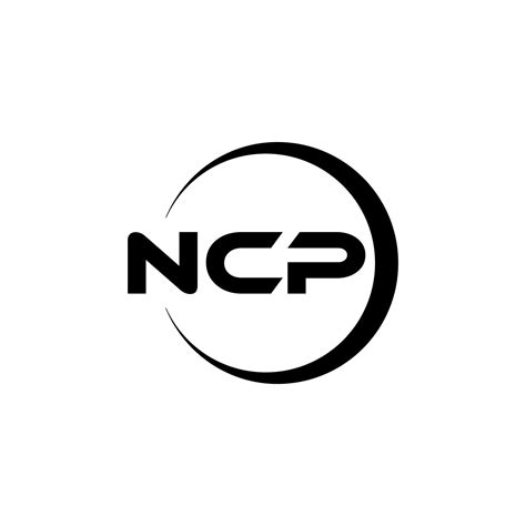 NCP letter logo design in illustration. Vector logo, calligraphy ...