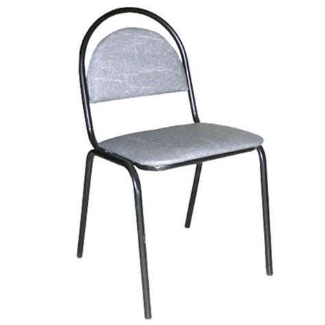 Стул офисный Стандарт кожзам серый PV-3 - Фабрикант