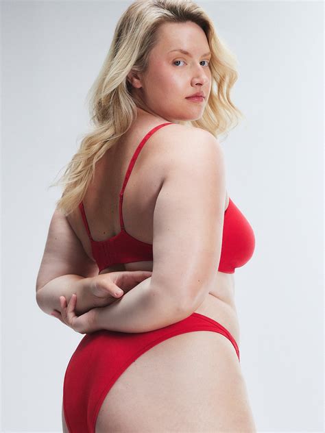 Cotton Essentials String Bikini Panty In Red Savage X Fenty