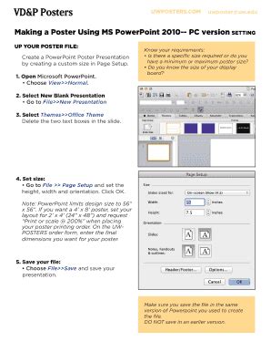 Fillable Online Vd P Posters Fax Email Print Pdffiller