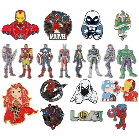 Cute Marvel The Avengers Enamel Lapel Pins For Backpack Accessories