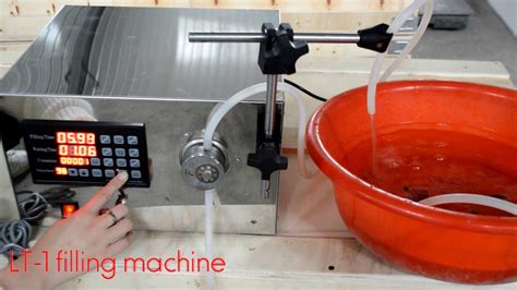 LT 1 Magnetic Pump Liquid Filling Machine Operation Demonstration181061