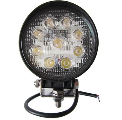 2x 27w 9 Led 4 Round Floodlight Work Lamp Off Road Floodlights Atv