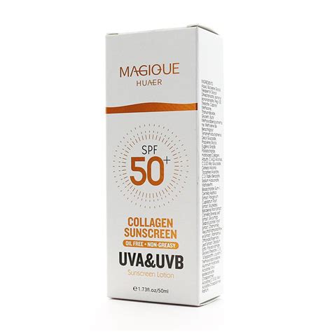 Private Label Collagen SPF50 Sunscreen Moisturizing Smoothing Sun ...