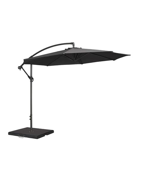 Alexander Rose Uhp Cantilever Parasol With Base Charcoal Tincleton