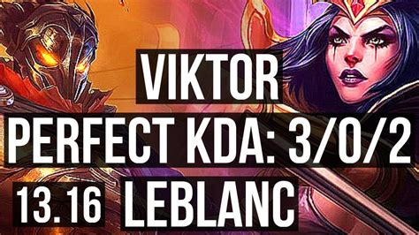 Viktor Vs Leblanc Mid Rank Viktor Euw Challenger