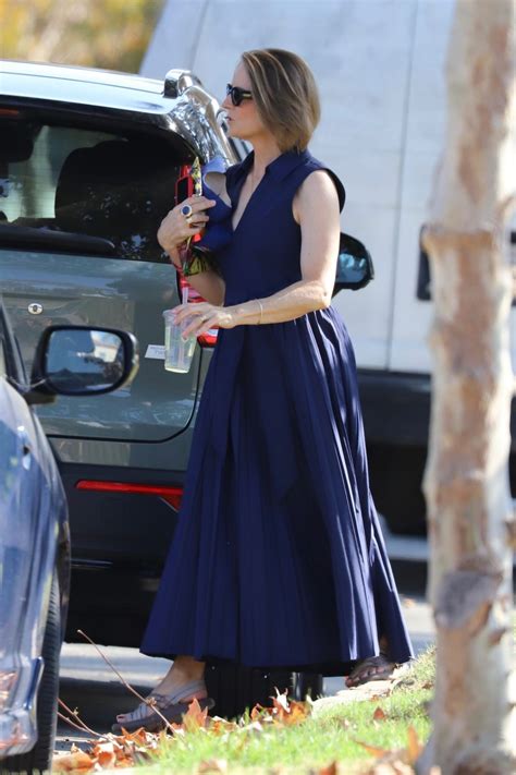 JODIE FOSTER Leaves BAFTA Tea Party at Maybourne Hotel in Beverly Hills