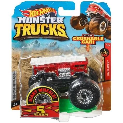 Игрушка машинка Хот Вилс Монстр трак Alarm Hot Wheels Monster Trucks Cast Toy Truck
