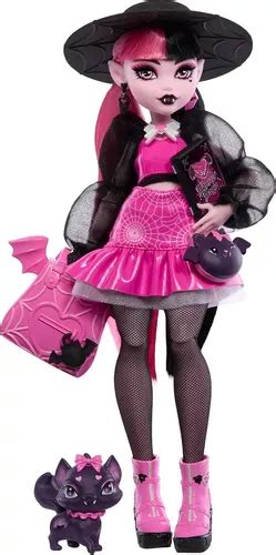 Monster High Draculaura Muñeca Con Gato Y Murciélago Envío gratis