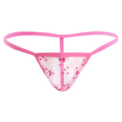 TiaoBug Sexy Mens Underwear Jockstrap Lingerie Lace Gay G String Sexy