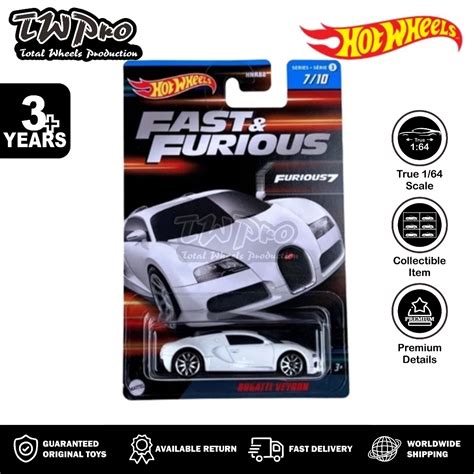 Jual Hot Wheels Fast Furious Wave Bugatti Veyron Exs Collector Twpro Shopee Indonesia