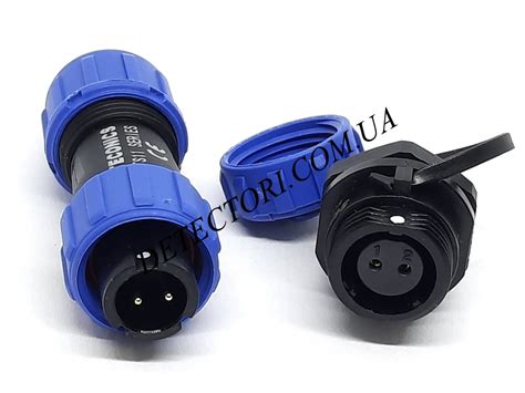 Герметичный разъем TS-11 на 2 контакта IP-68 купить в Украине