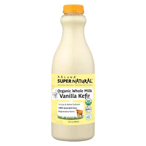 Organic Whole Milk Plain Kefir | Kalona SuperNatural