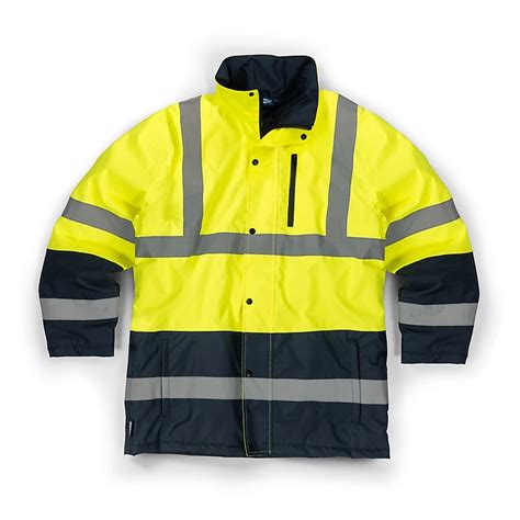 Toughgrit Hi Vis Two Tone Waterproof Jacket Yellow M Diy At Bandq