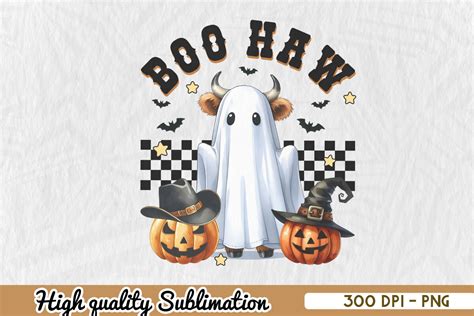 Western Halloween Boo Haw PNG Graphic By Zanynoti Creative Fabrica