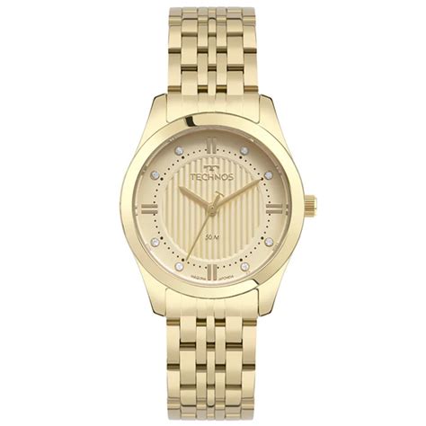 Rel Gio Technos Feminino Boutique Dourado Mta D Retran Joia