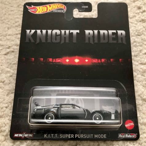 Mattel Toys Hot Wheels Premium Knight Rider Kitt Super Pursuit Mode Poshmark