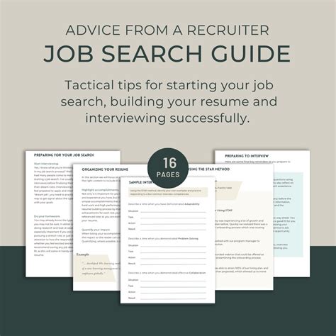Job Search Guide And Workbook— Advice From A Recruiter On How To Plan
