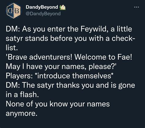 Rdndmemes Welcome To Feywild Dnd Stories Dnd Funny Dungeons And