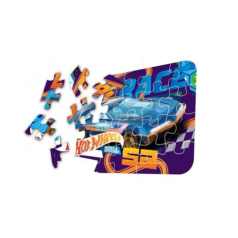 Lousa Radical Hot Wheels Quebra Cabeça Fun Toys