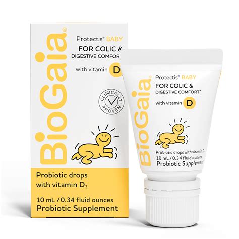 Vitamina D Pra Bebe - BioGaia Protectis BEBÉ con Vitamina D | Probiótico para bebés
