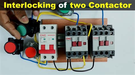 Interlocking Of Two Contactors Explained With Circuit Diagram