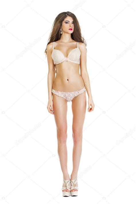 Beautiful Full Body Brunette Beauty Woman In Sexy Underwear Stock Photo Arkusha